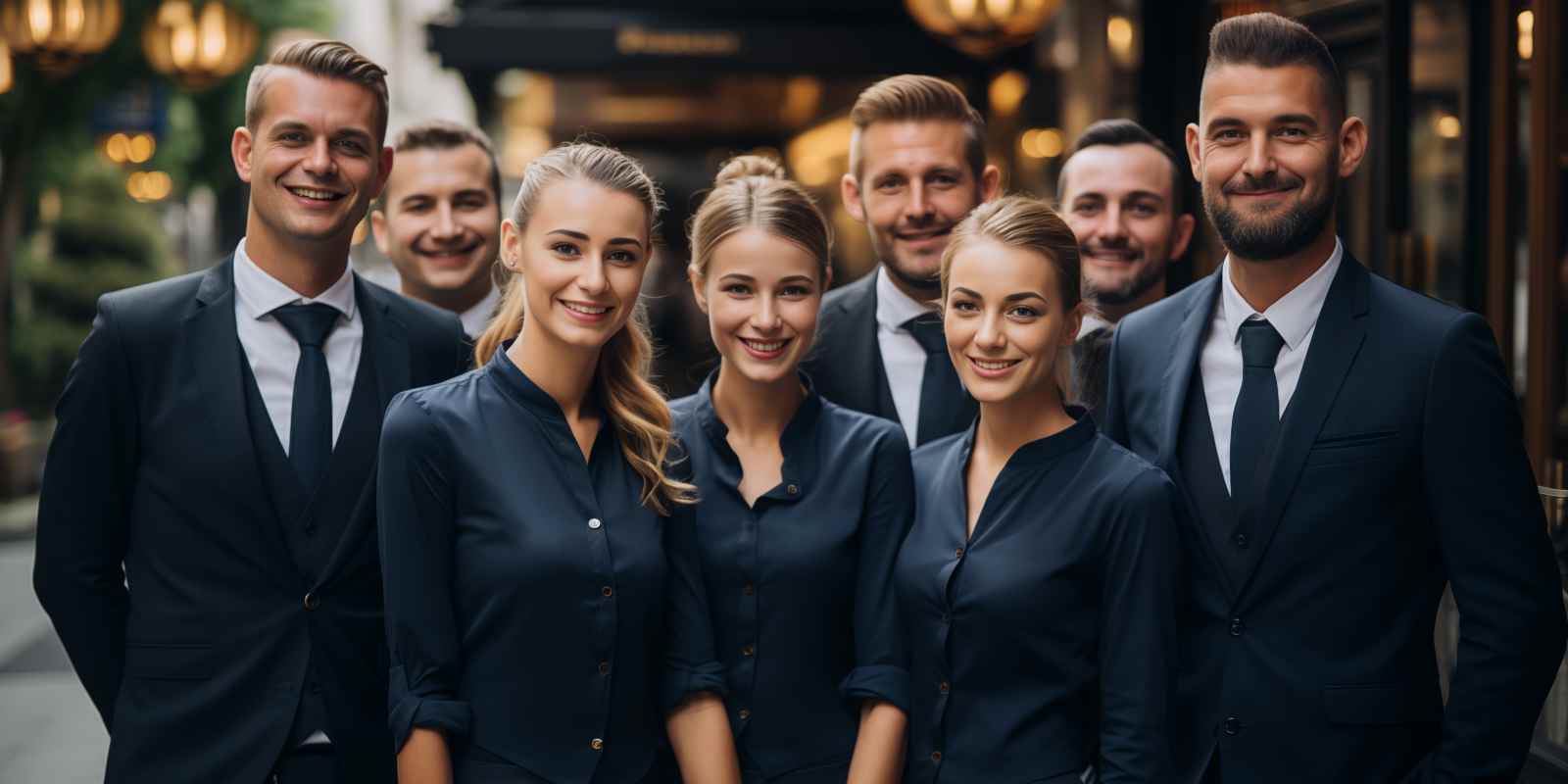 Group of Supplemental Leasing Personnels in A Hotel