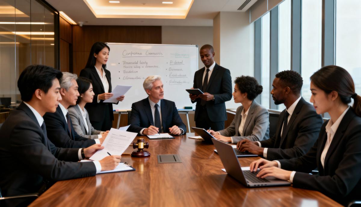 Legal Staffs in a meeting